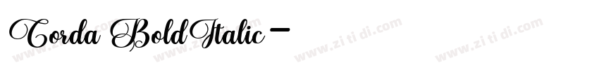 Corda BoldItalic字体转换 Corda BoldItalic字体转换